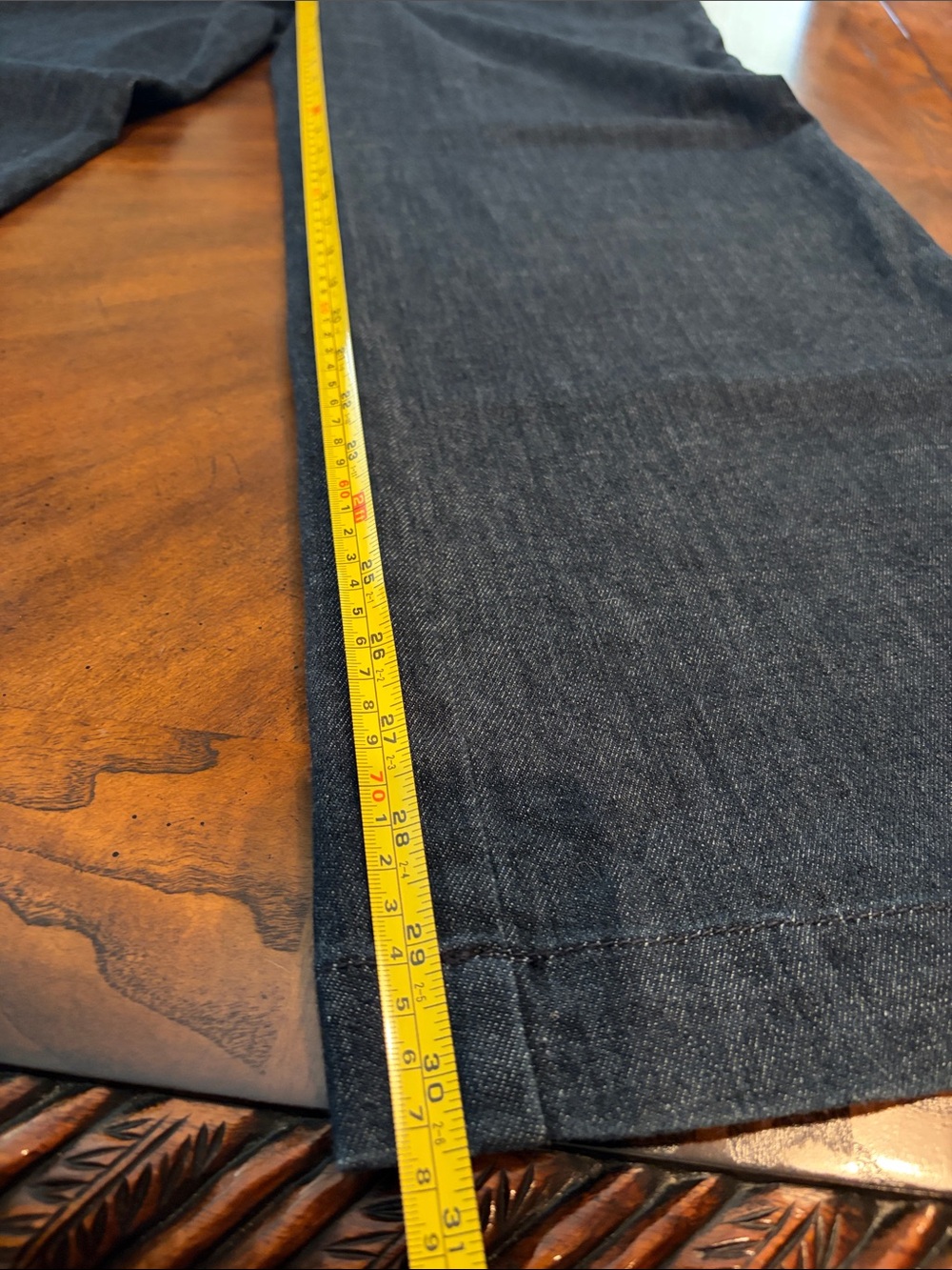 Time and Tru Dark Wash Wide Leg Trouser Jeans Size 14 - Picture 3 of 8